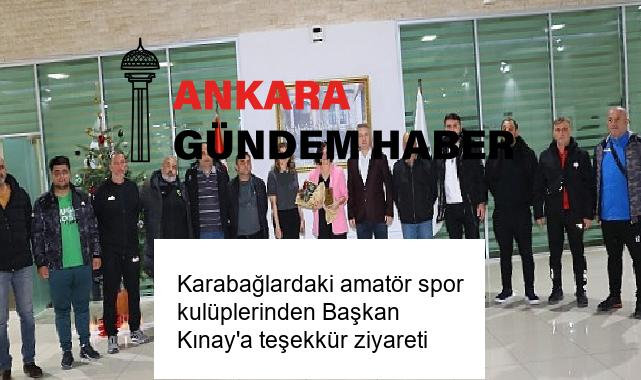 Karabağlardaki amatör spor kulüplerinden Başkan Kınay’a teşekkür ziyareti