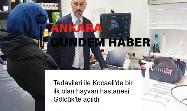 Tedavileri ile Kocaeli’de bir ilk olan hayvan hastanesi Gölcük’te açıldı