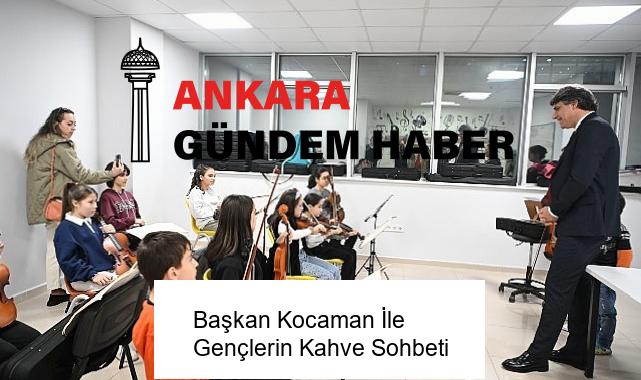 Başkan Kocaman İle Gençlerin Kahve Sohbeti