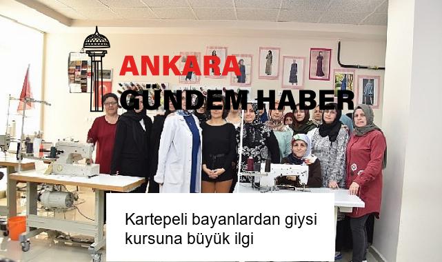 Kartepeli bayanlardan giysi kursuna büyük ilgi