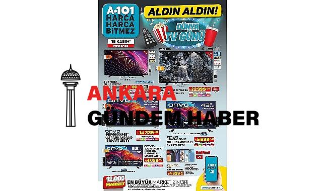 A101’de Dünya Televizyon Gününe Özel Birbirinden Çeşitli Televizyonlar Satışa Sunuluyor