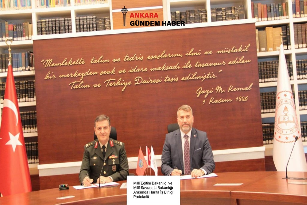 Millî Eğitim Bakanlığı ve Millî Savunma Bakanlığı Arasında Harita İş Birliği Protokolü