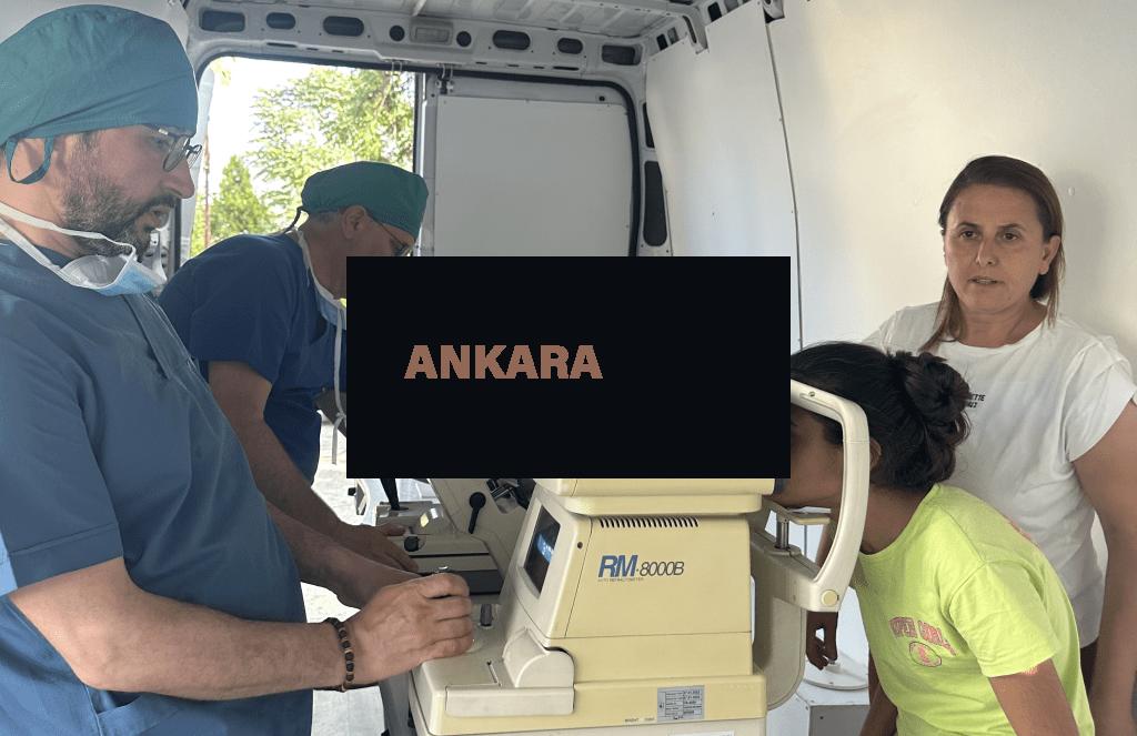 Türk Oftalmoloji Derneği’nin Gezici Göz Muayene Aracı Hatay’da Hasta Kabulüne Başladı