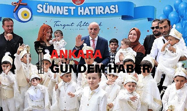 Başkan Altınok sünnet çoçuklarıyla buluştu 