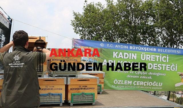 Aydın Büyükşehir Belediyesi’nden bayan arıcılara kovan takviyesi