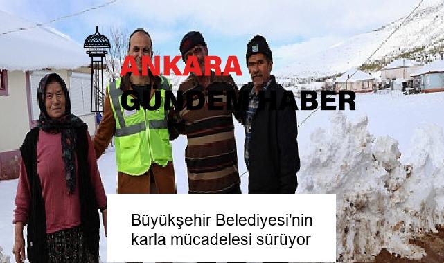 Büyükşehir Belediyesi’nin karla mücadelesi sürüyor