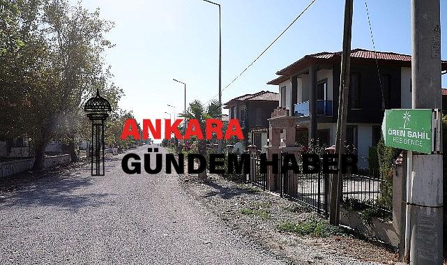 Ören’de Kanalizasyonun Tamamlandığı Bölgeler Asfaltlanıyor