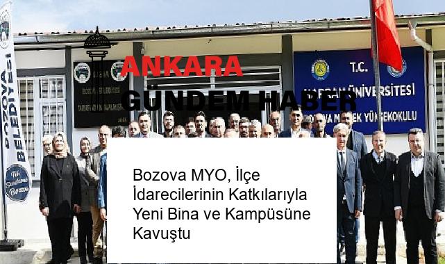 Bozova MYO, İlçe İdarecilerinin Katkılarıyla Yeni Bina ve Kampüsüne Kavuştu