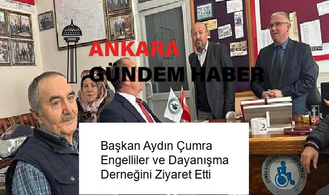 Başkan Aydın Çumra Engelliler ve Dayanışma Derneğini Ziyaret Etti