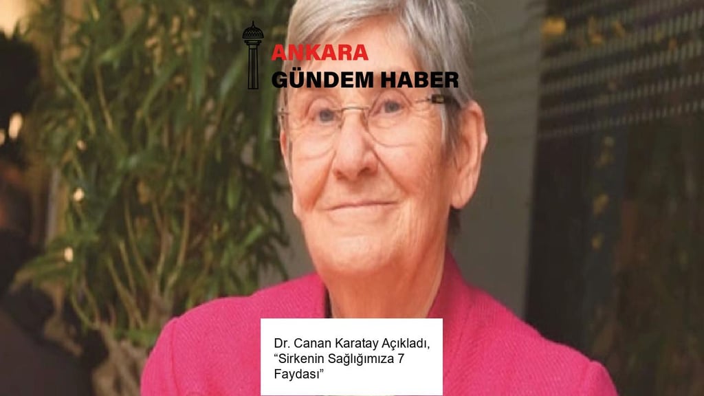Dr. Canan Karatay Açıkladı, “Sirkenin Sağlığımıza 7 Faydası”