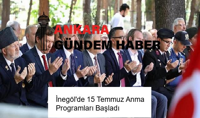 İnegöl’de 15 Temmuz Anma Programları Başladı