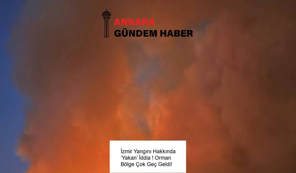 İzmir Yangını Hakkında ‘Yakan’ İddia ! Orman Bölge Çok Geç Geldi!