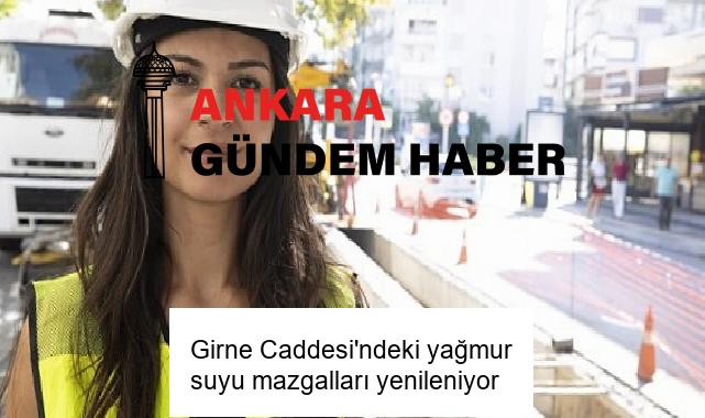 Girne Caddesi’ndeki yağmur suyu mazgalları yenileniyor