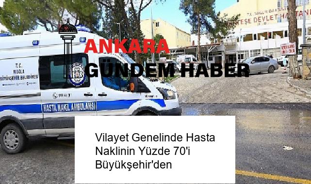 Vilayet Genelinde Hasta Naklinin Yüzde 70’i Büyükşehir’den