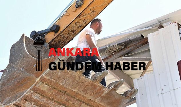 Kaçak yapı yıkımını kuş yuvası durdurdu