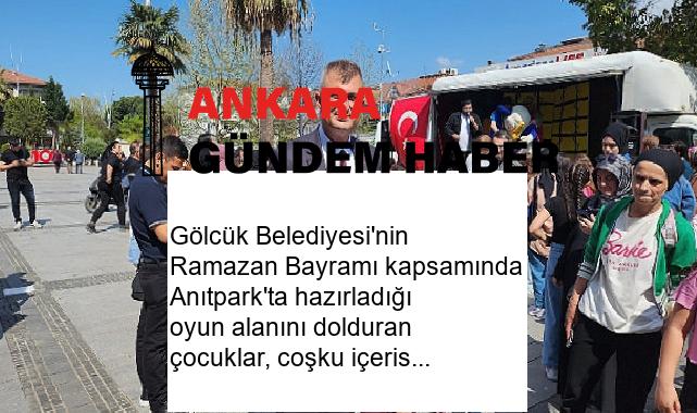 Gölcük Belediyesi’nin Ramazan Bayramı kapsamında Anıtpark’ta hazırladığı oyun alanını dolduran çocuklar, coşku içerisinde doyasıya eğlendiler
