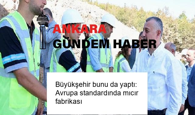 Büyükşehir bunu da yaptı: Avrupa standardında mıcır fabrikası