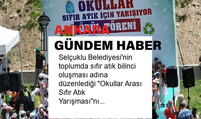 Selçuklu Belediyesi’nin toplumda sıfır atık bilinci oluşması adına düzenlediği “Okullar Arası Sıfır Atık Yarışması”nın ödül töreni gerçekleşti