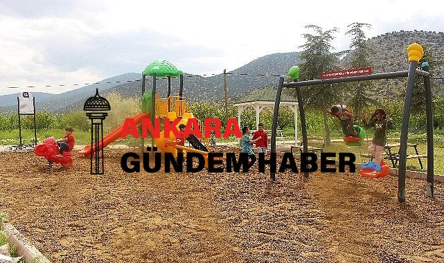 Antalya Büyükşehir ilçelerde çocuklar için oyun parkı yaptı