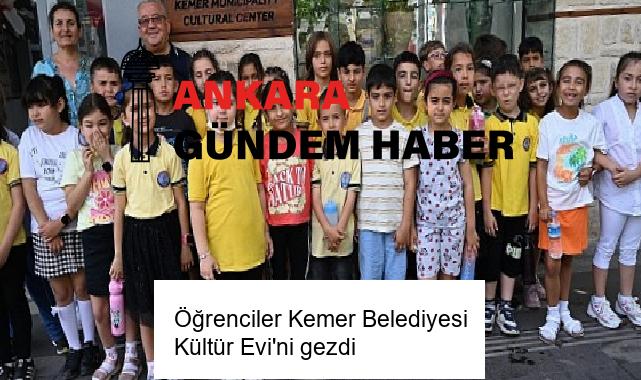 Öğrenciler Kemer Belediyesi Kültür Evi’ni gezdi