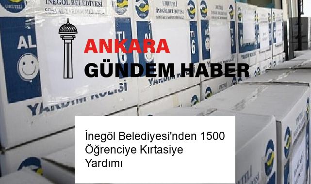 İnegöl Belediyesi’nden 1500 Öğrenciye Kırtasiye Yardımı