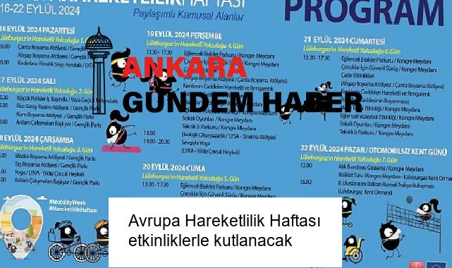 Avrupa Hareketlilik Haftası etkinliklerle kutlanacak