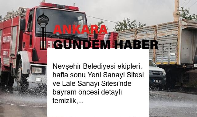 Nevşehir Belediyesi ekipleri, hafta sonu Yeni Sanayi Sitesi ve Lale Sanayi Sitesi’nde bayram öncesi detaylı temizlik, bakım ve onarım çalışması gerçekleştirdi