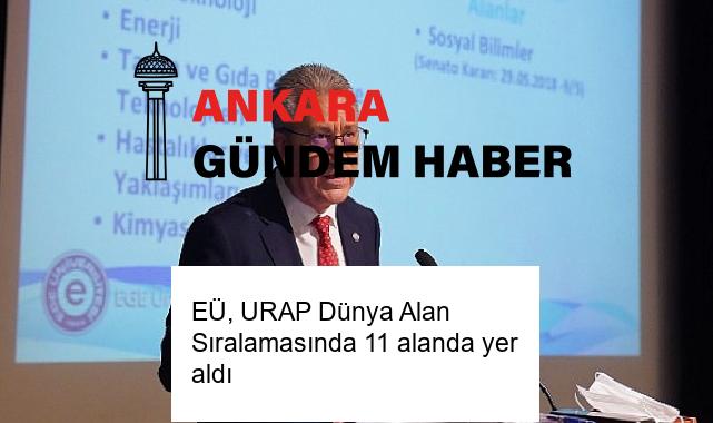 EÜ, URAP Dünya Alan Sıralamasında 11 alanda yer aldı