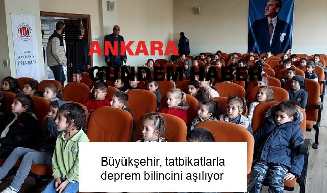 Büyükşehir, tatbikatlarla deprem bilincini aşılıyor