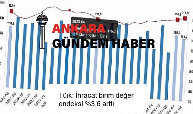 Tüik: İhracat birim değer endeksi %3,6 arttı