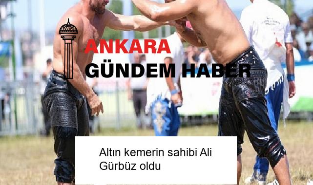 Altın kemerin sahibi Ali Gürbüz oldu