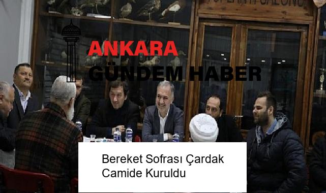 Bereket Sofrası Çardak Camide Kuruldu