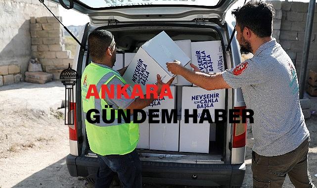 Nevşehir Belediyesi tarafından bin 200 aileye kurban eti dağıtımı gerçekleştirildi