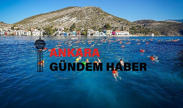 Kaş’ın Yunanistan’a en yakın kara kesimi Megisti/Meis Adası’ndan başlayan yarış Kaş’ta sona erdi