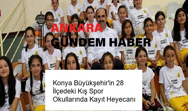 Konya Büyükşehir’in 28 İlçedeki Kış Spor Okullarında Kayıt Heyecanı
