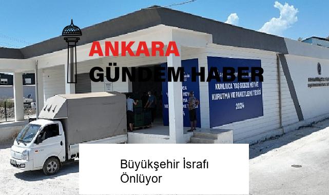 Büyükşehir İsrafı Önlüyor