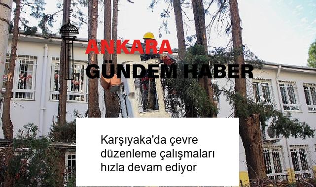 Karşıyaka’da çevre düzenleme çalışmaları hızla devam ediyor