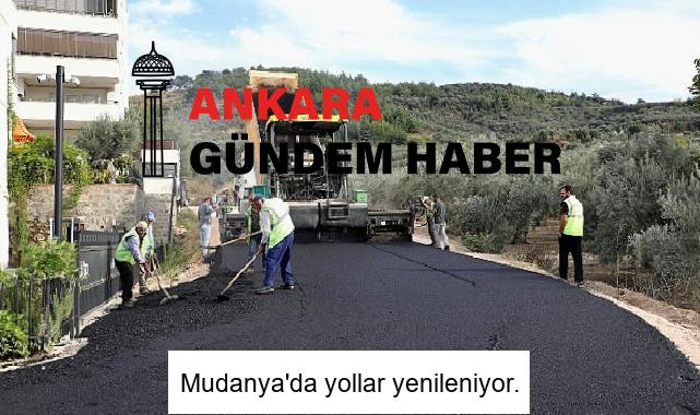 Mudanya’da yollar yenileniyor.