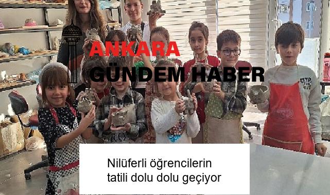 Nilüferli öğrencilerin tatili dolu dolu geçiyor