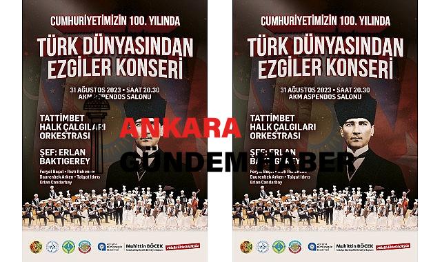 Kazak Halk Çalgıları Orkestrasından Türk dünyasından ezgiler konseri
