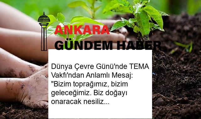 Dünya Çevre Günü’nde TEMA Vakfı’ndan Anlamlı Mesaj: “Bizim toprağımız, bizim geleceğimiz. Biz doğayı onaracak nesiliz!”