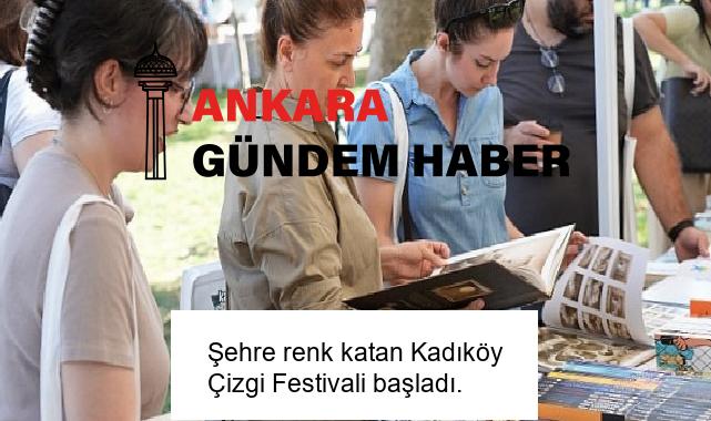 Şehre renk katan Kadıköy Çizgi Festivali başladı.