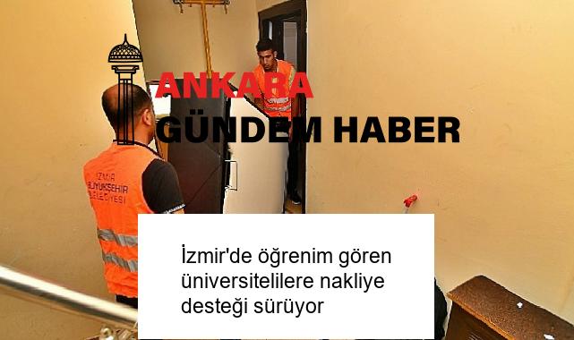 İzmir’de öğrenim gören üniversitelilere nakliye desteği sürüyor