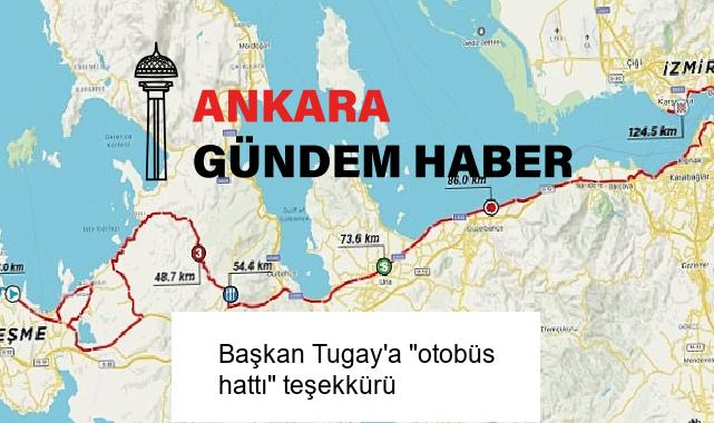 Başkan Tugay’a “otobüs hattı” teşekkürü