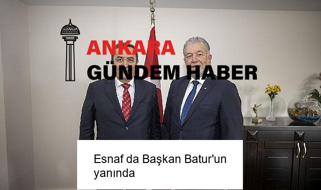Esnaf da Başkan Batur’un yanında