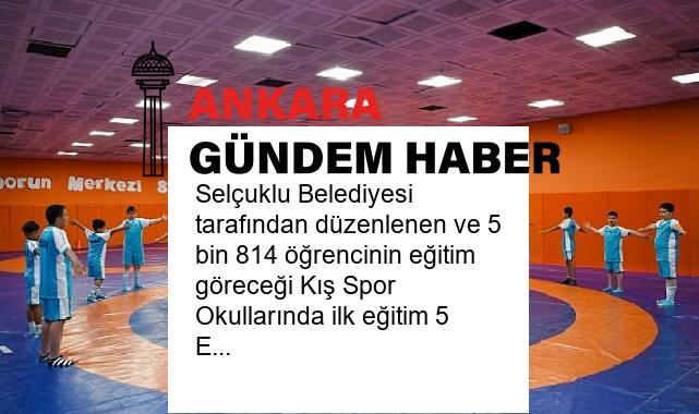 Selçuklu Belediyesi tarafından düzenlenen ve 5 bin 814 öğrencinin eğitim göreceği Kış Spor Okullarında ilk eğitim 5 Ekim Cumartesi günü başladı