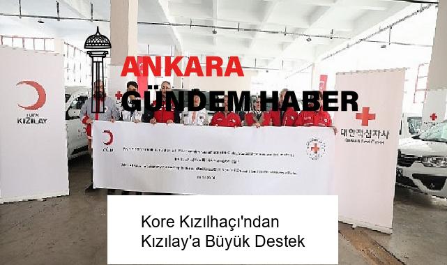 Kore Kızılhaçı’ndan Kızılay’a Büyük Destek