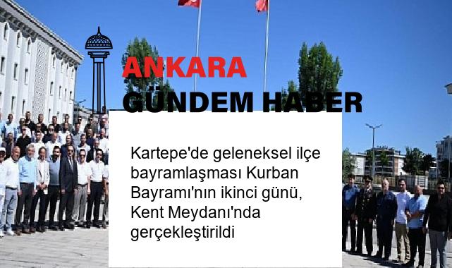 Kartepe’de geleneksel ilçe bayramlaşması Kurban Bayramı’nın ikinci günü, Kent Meydanı’nda gerçekleştirildi