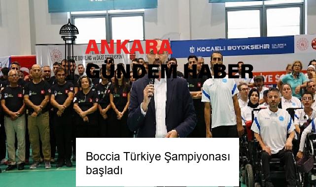 Boccia Türkiye Şampiyonası başladı