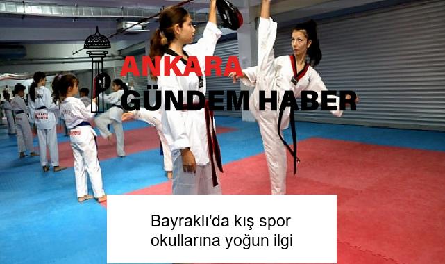 Bayraklı’da kış spor okullarına yoğun ilgi